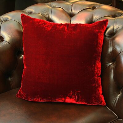 Silk Velvet Passion Red Cushion