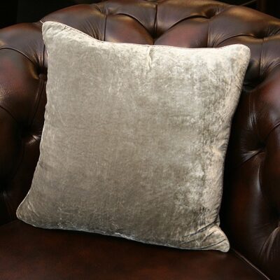 Silk Velvet Passion Silver Lilac Cushion