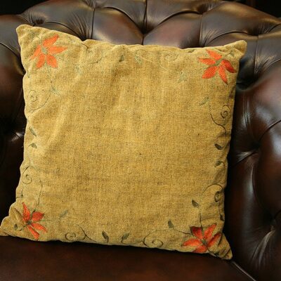 Crown Cream Tapestry Cushion