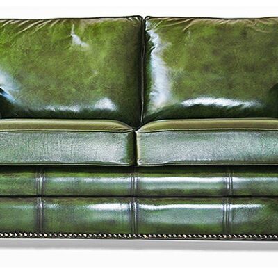 Blenheim 2 Seat Sofa Green Blenheim Contemporary Handmade English Sofa