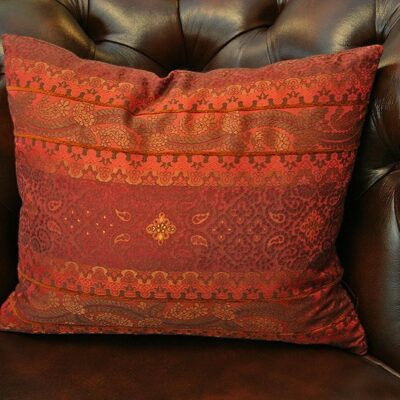 Legend Tassels Wine Red Cushion
