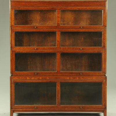 Oak Sectional Vintage Bookcase
