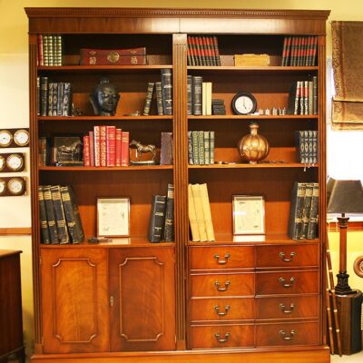 Traditional Two Piece English Bookcase
