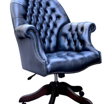 Directors Office Chair in Antique Blue