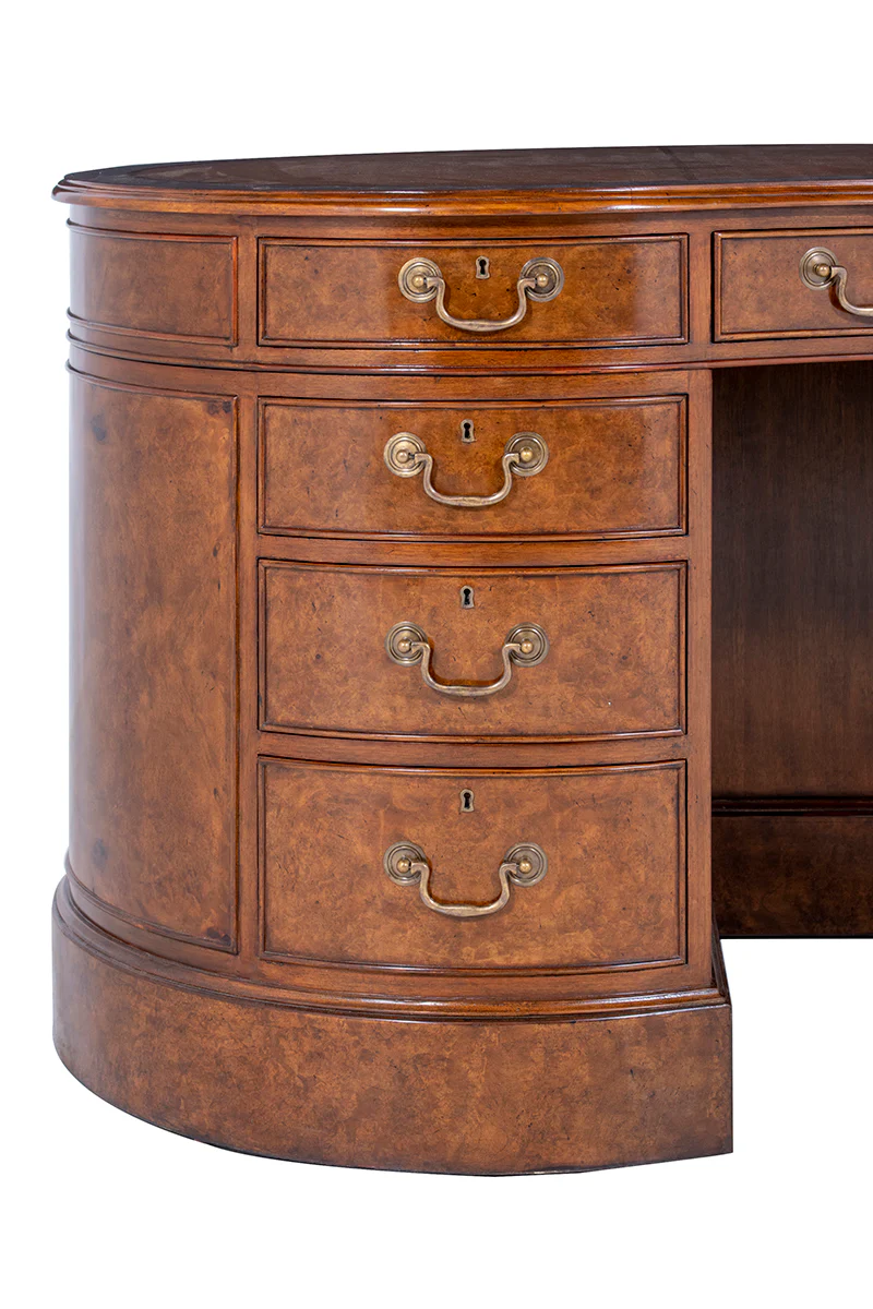 Kidney Desk with Leather Top - Image 18
