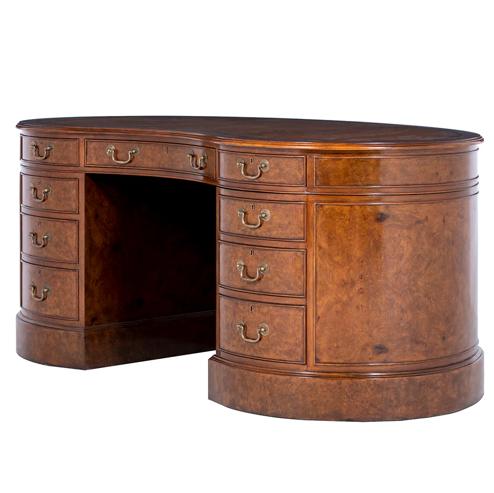 Kidney Desk with Leather Top - Image 17