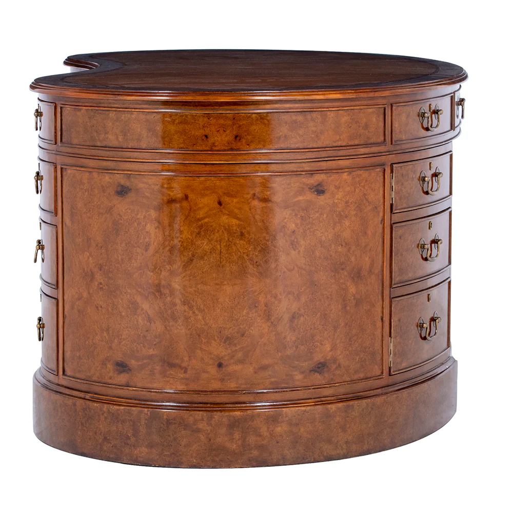 Kidney Desk with Leather Top - Image 16