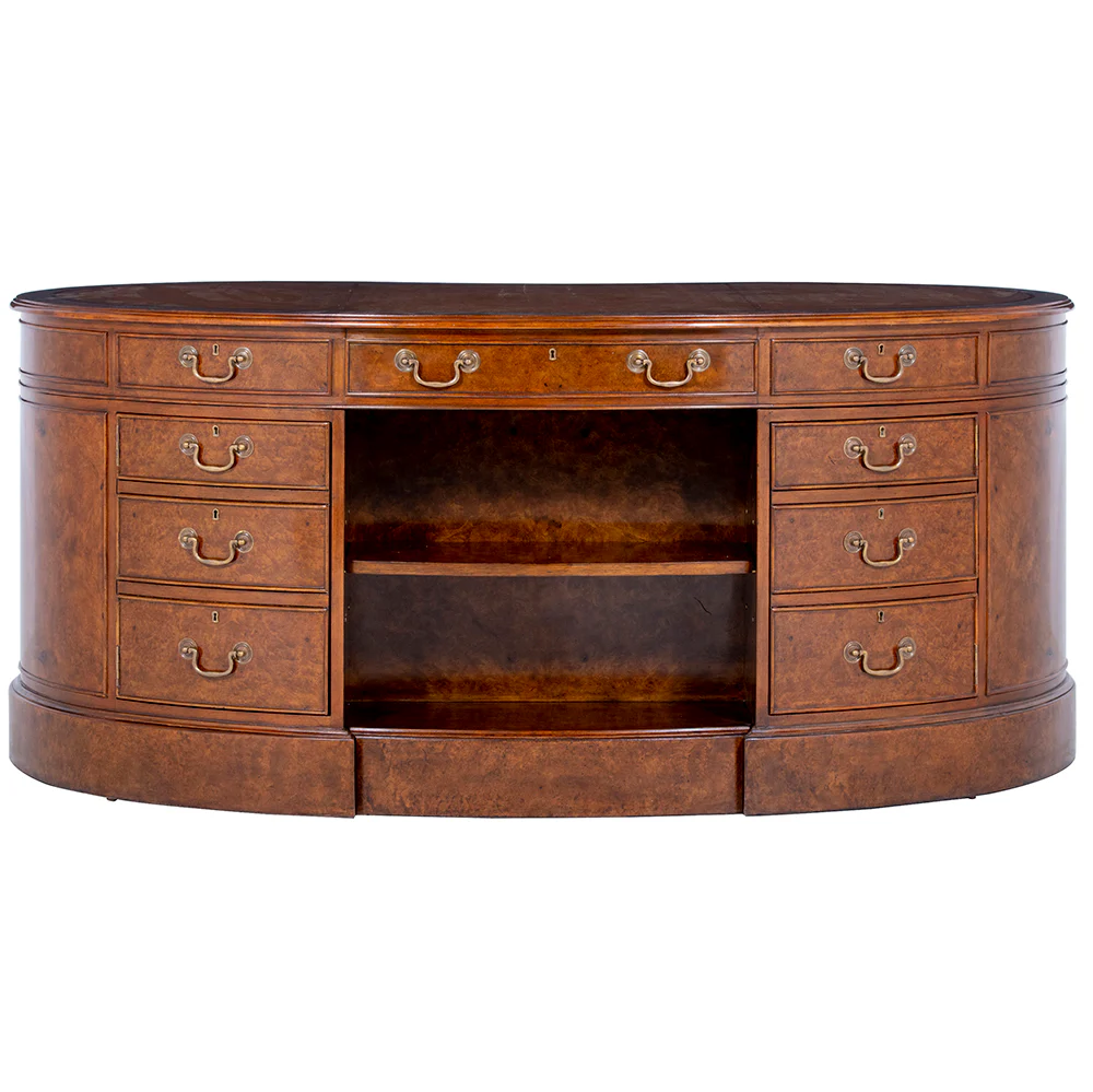 Kidney Desk with Leather Top - Image 15