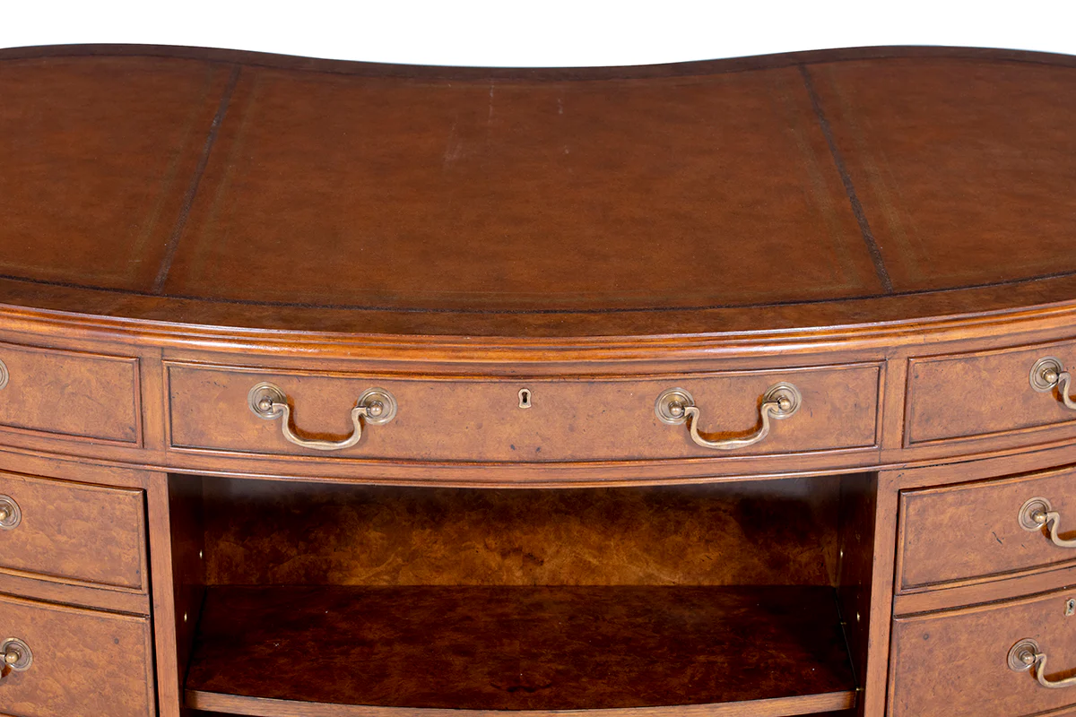 Kidney Desk with Leather Top - Image 14