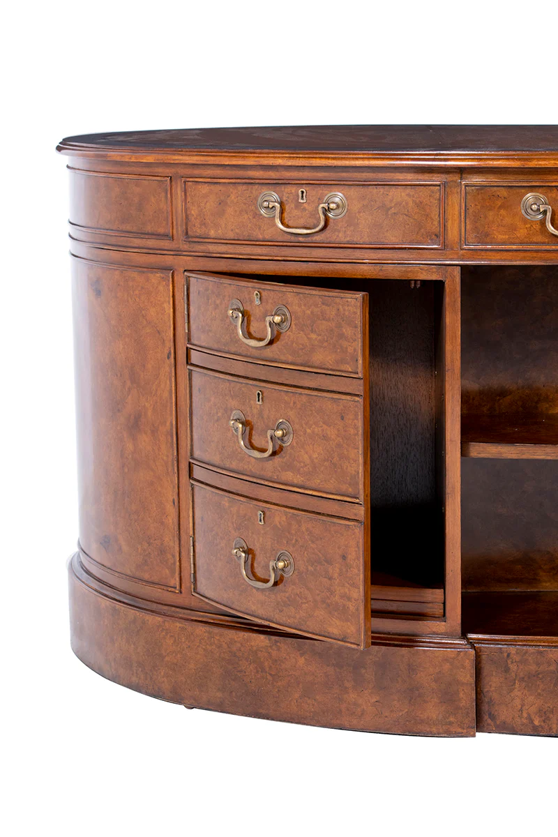 Kidney Desk with Leather Top - Image 12