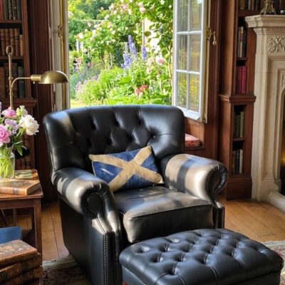 Monks English Leather Chair