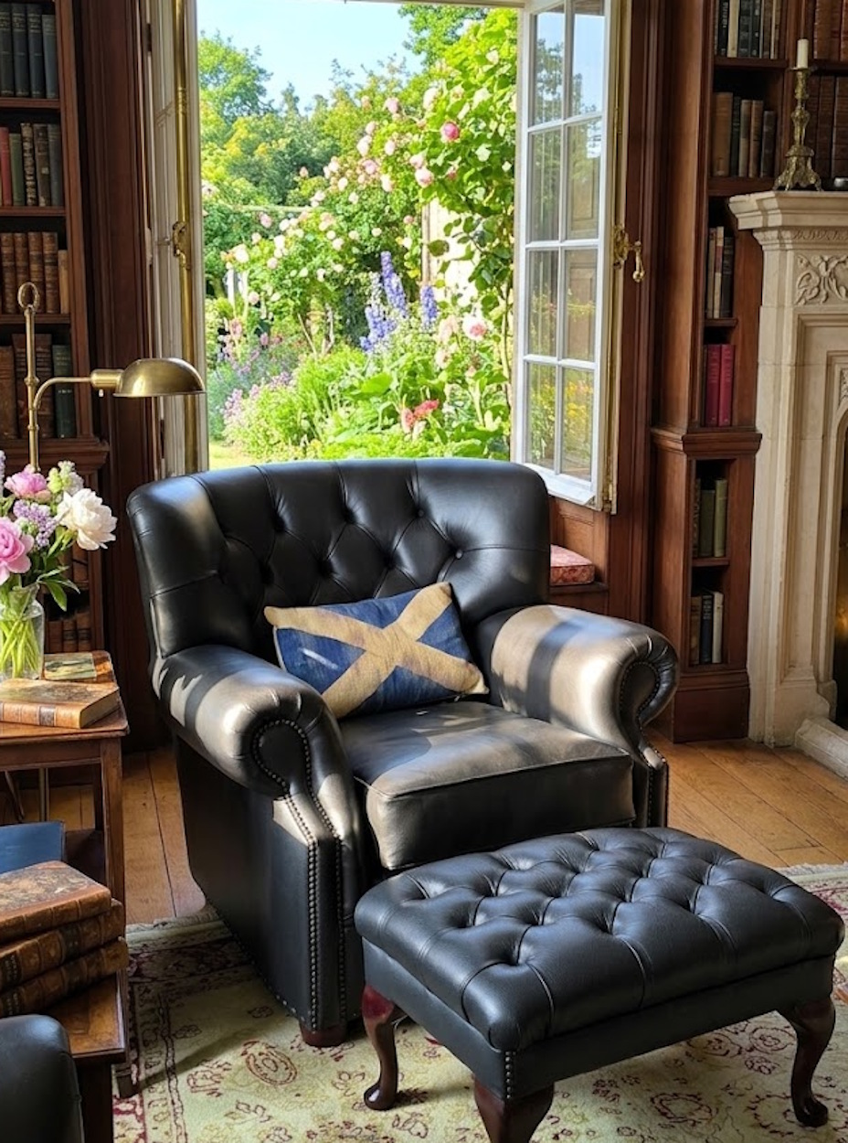 Monks English Leather Chair