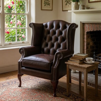 Scroll Wing English Chair