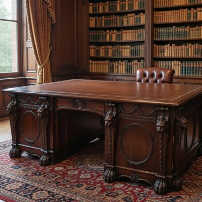 Empire English Mahogany Desk