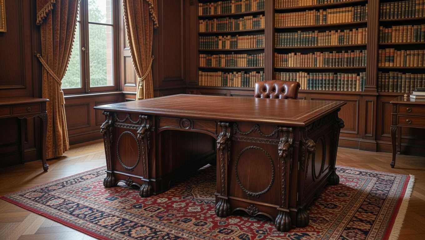 Empire English Mahogany Desk