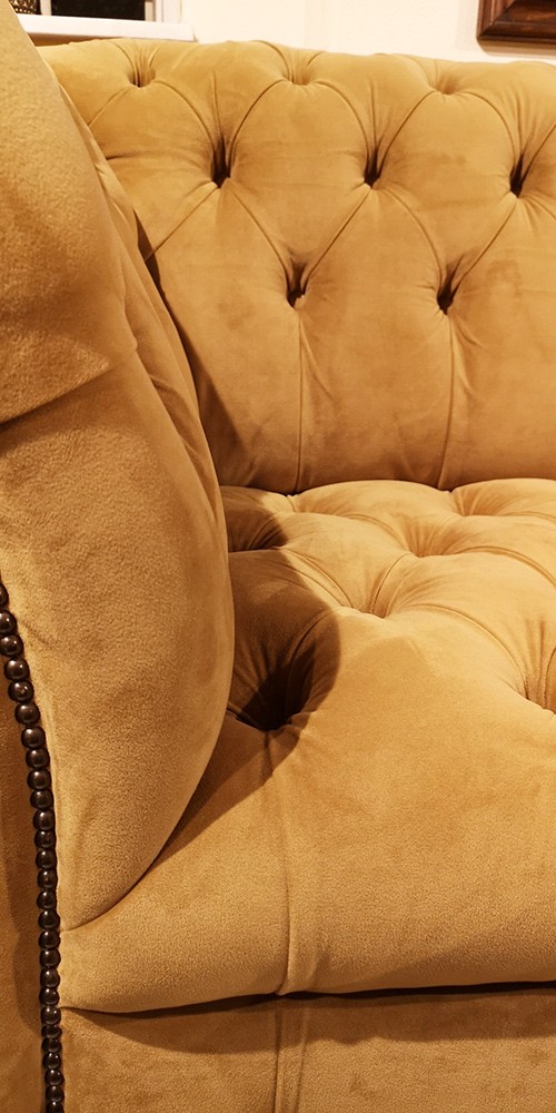 Belmont Large Velvet English Chesterfield
