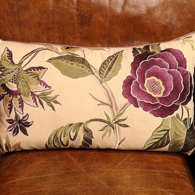 Aubergine English Cushion