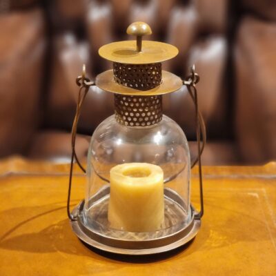Storm Lantern with Candle