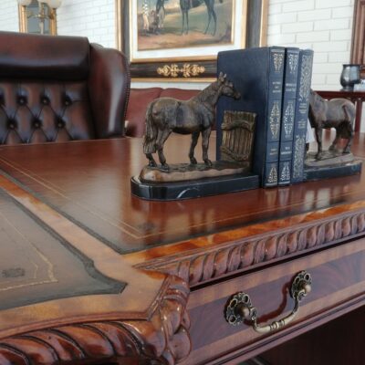 Bookend Bronze Horse on Marble Base