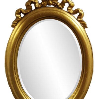 Gold Frame Small Carved Mirror
