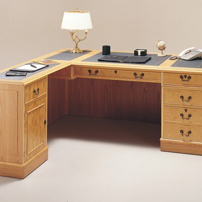 Executive L Shaped Corner Desk in Oak