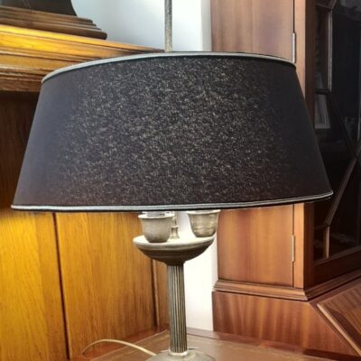 Table Lamp with 3 Lights and Black Shade