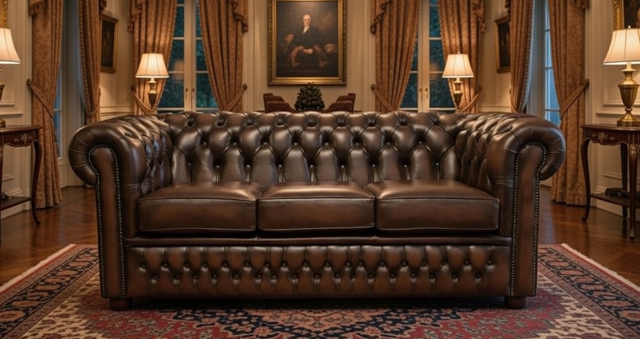 Buckingham 3 Seat Chesterfield Sofa - Image 5