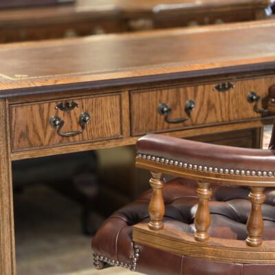 English Oak Writing Table