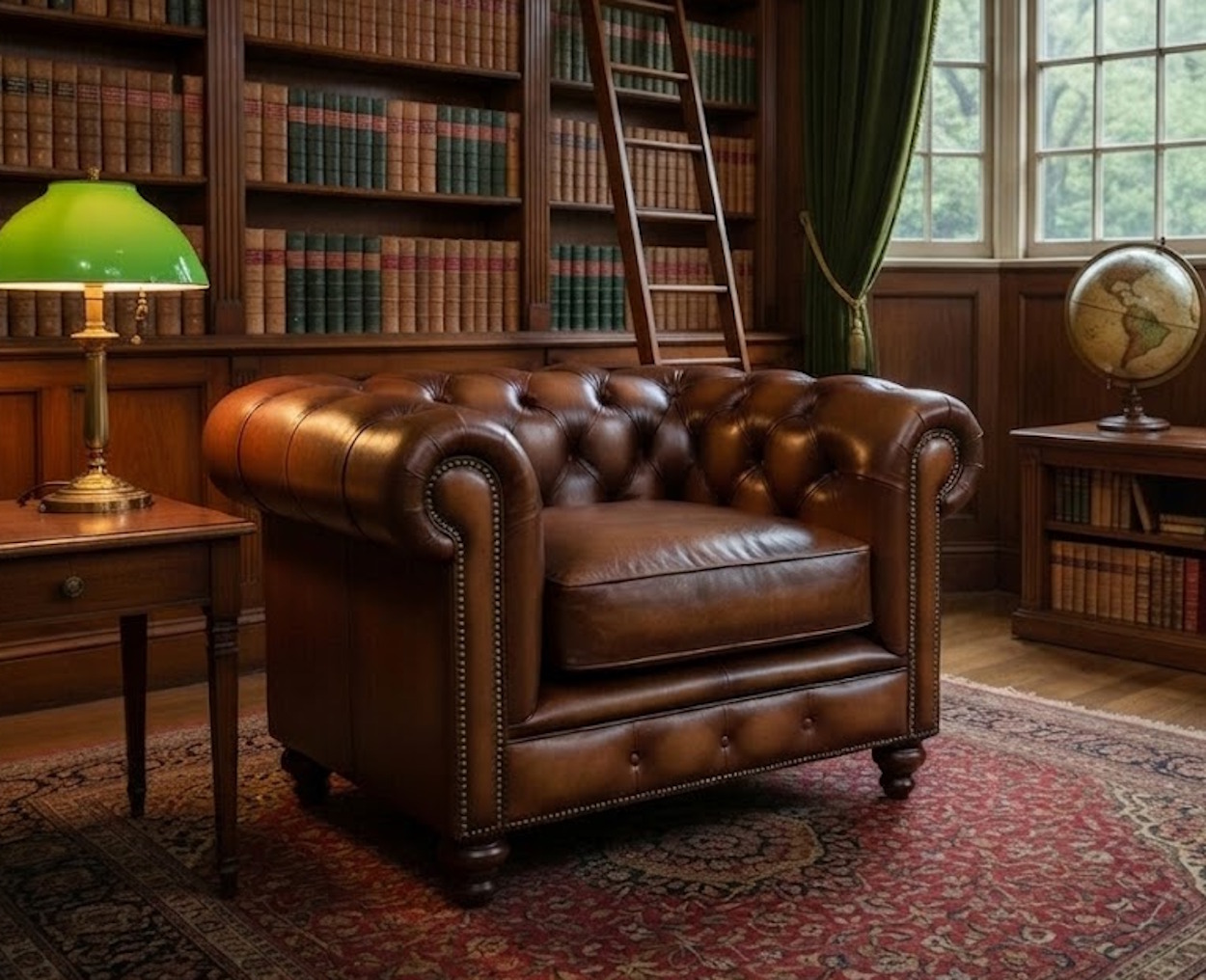 Sprung Chesterfield Arm Chair
