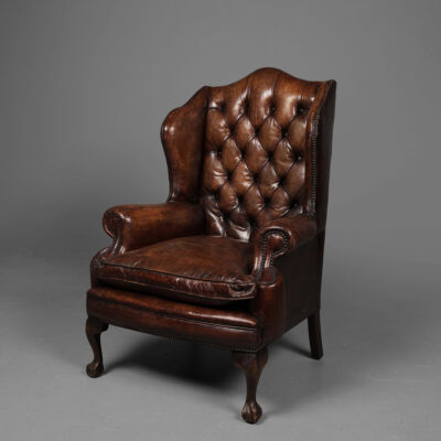 Queen Anne Vintage Wing Chair